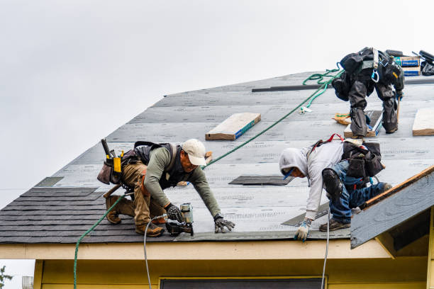 Professional Roof Installation technician working in Burnsville, NC